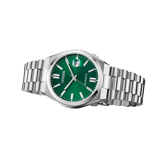 西铁城日本官方正品蓝宝石玻璃日期显示不锈钢防水机械表NJ0150-81X 商品图5