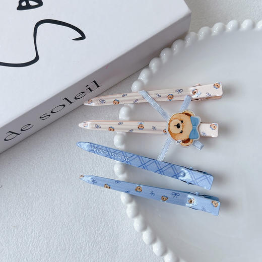 正版泰迪可爱百搭蓝无痕夹发夹-纪念日百货门店同款169599661 商品图2
