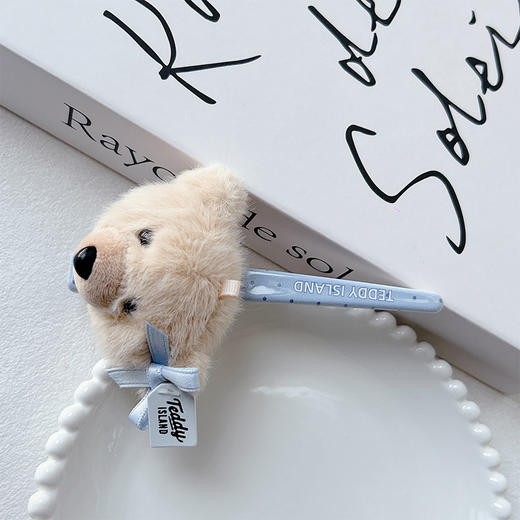 正版泰迪精致可爱公仔蓝长夹发夹-纪念日百货门店同款169599602 商品图2