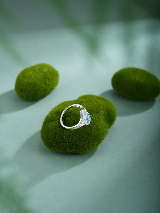 子佩集【福禄宝相】银S990戒指【QFJZ009】原创作品花丝珐琅彩宝相葫芦2602 商品图3