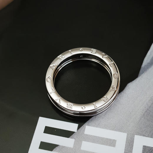 【95新】BVLGARI宝格丽B.zero1系列AN852423白金单环弹簧戒指62号中性款060226NJS40 商品图3