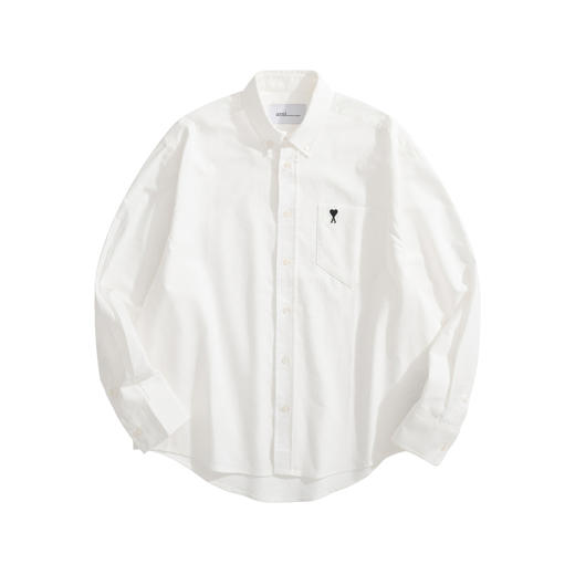 男款牛津棉质刺绣长袖衬衫ba 商品图0