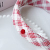 复古红格纹宽版发箍-纪念日百货门店同款169261134 商品缩略图1