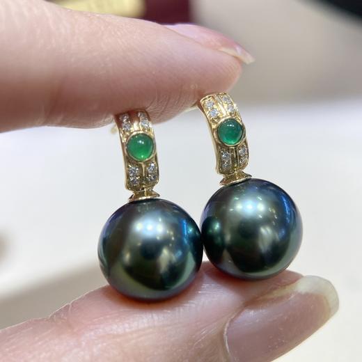 10-11mm大溪地珍珠耳坠 商品图1