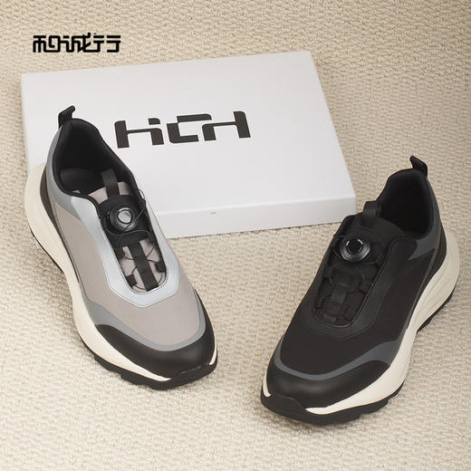 和诚行2026春季新款男式厚底增高轻便户外运动休闲鞋0440184 商品图3