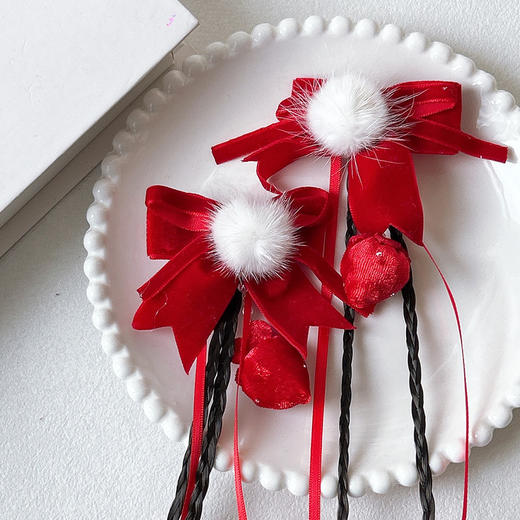 可爱草莓假发辫对夹-纪念日百货门店同款169494552 商品图3