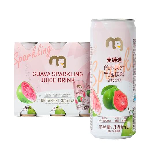 麦德龙 麦臻选 芭乐果汁气泡饮料 320ml*6 商品图0