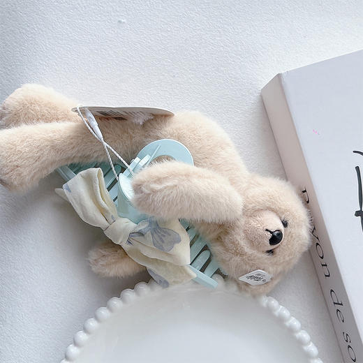 泰迪蝴蝶结蓝抓夹-纪念日百货门店同款169599565 商品图4