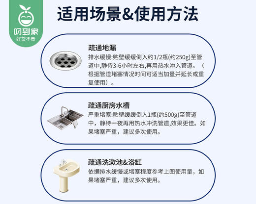 【预售-2月24日配送】【到手2瓶】白倍极管道疏通消臭凝胶/1份（500g*2瓶） 商品图5