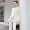 IWY/米色长袖西装套装女春季新款修身显瘦高级感职业装工作服25CP921 商品缩略图2