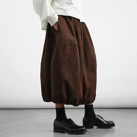 YMC PARACHUTE SKIRT 女装成衣染色莫代尔棉混纺廓形抽绳灯笼裙