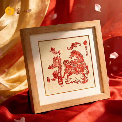 《骏马迎福》非遗木刻水印版画·灵山×字愈联名款 商品图2