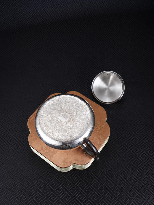 子佩集【弘福胤禧】银S999摆件【COOXHCFO001】茶具红盖锤纹小茶壶2602 商品图7