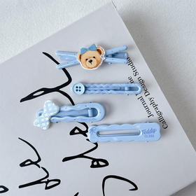 正版泰迪实用百搭组合蓝发夹-纪念日百货门店同款169599645