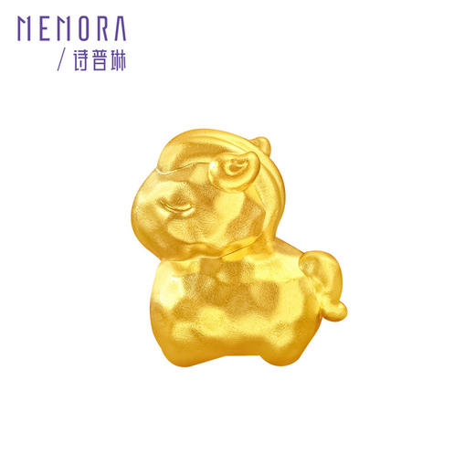 【新品首发】足金黄金炫彩转运珠 生肖马3D硬金转运珠 MEMORA诗普琳HP911301 商品图7