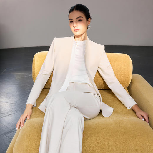 IWY/米色长袖西装套装女春季新款修身显瘦高级感职业装工作服25CP921 商品图8