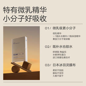 【一般贸易】大水滴三分子玻尿酸精华补水面膜30ml*10片（散装）