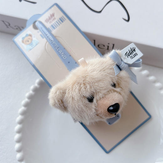 正版泰迪精致可爱公仔蓝长夹发夹-纪念日百货门店同款169599602 商品图0