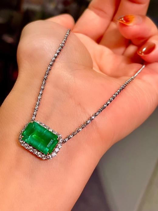 5.45克拉刻面祖母绿项链 商品图0