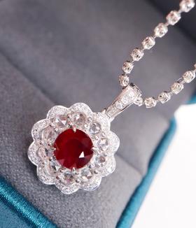 1.26克拉红宝石吊坠