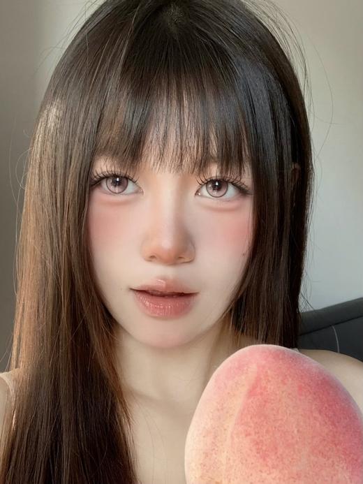 chocoing月抛 奶味炼乳 棕/樱花铃铛 粉 14.2mm 一副2片 商品图1