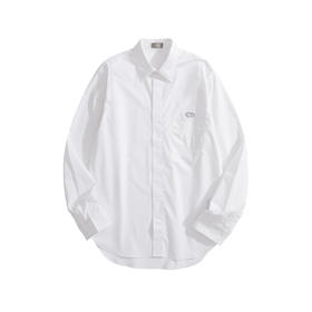 男款纯棉府绸刺绣长袖衬衫ba010