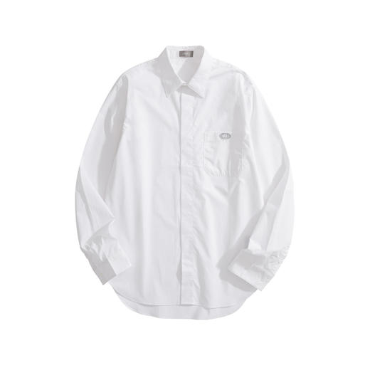 男款纯棉府绸刺绣长袖衬衫ba010 商品图0