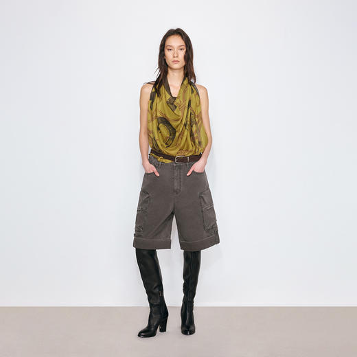 NUTH“骏影”复古马术印花丝巾披肩外搭方巾女（发货/预售时间同步天猫） 商品图3