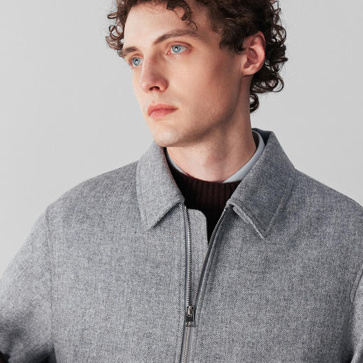 羊毛人字纹行政夹克 商品图4