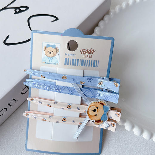 正版泰迪可爱百搭蓝无痕夹发夹-纪念日百货门店同款169599661 商品图1