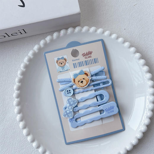 正版泰迪实用百搭组合蓝发夹-纪念日百货门店同款169599645 商品图4