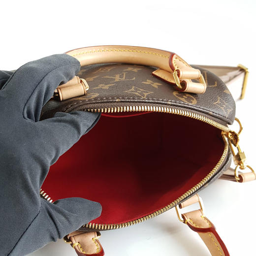 【95新】LV路易威登Speedy系列M46222老花奶茶色肩带Speedy 20手提单肩包女士090226NJS05 商品图8