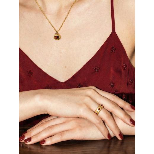 含晖·玲珑系列-镂空宝石戒指 商品图4