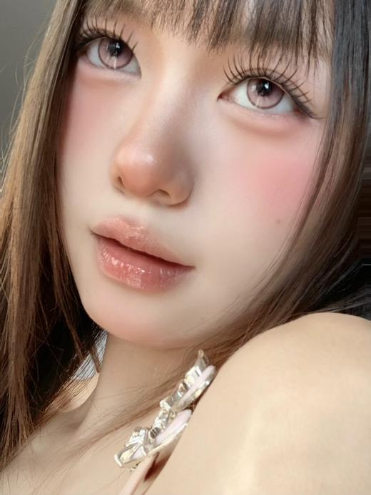 chocoing月抛 奶味炼乳 棕/樱花铃铛 粉 14.2mm 一副2片 商品图3