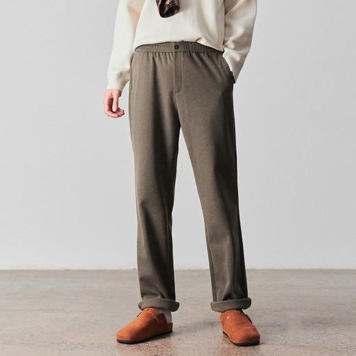 高克重人字纹休闲裤 商品图5