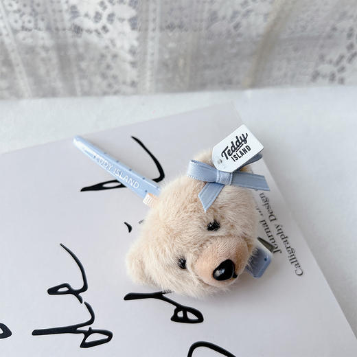 正版泰迪精致可爱公仔蓝长夹发夹-纪念日百货门店同款169599602 商品图3