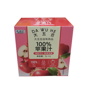 J五合成央记1L*6100%苹果汁（箱）