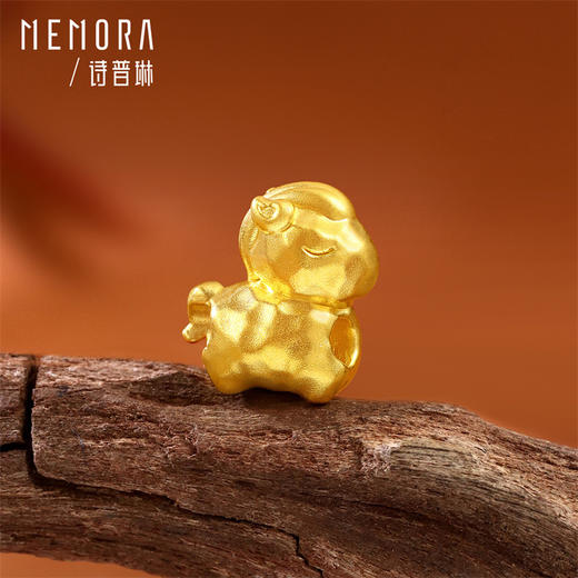 【新品首发】足金黄金炫彩转运珠 生肖马3D硬金转运珠 MEMORA诗普琳HP911301 商品图6
