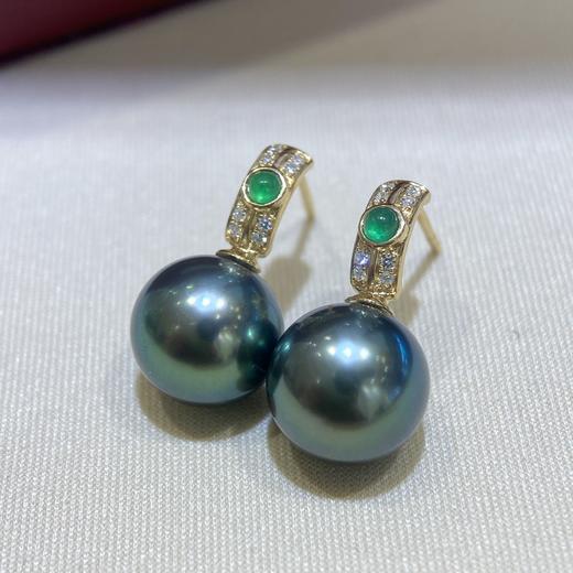 10-11mm大溪地珍珠耳坠 商品图0