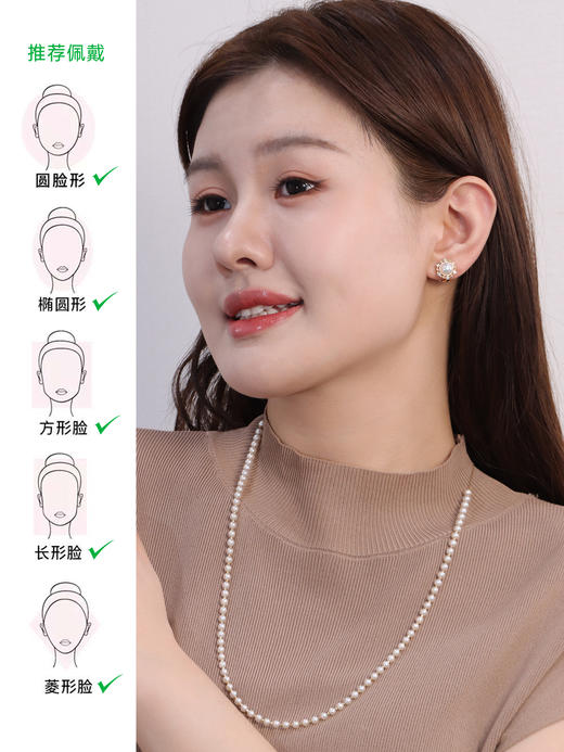 【天猫同款】两戴款 太阳花-18K金Akoya珍珠耳夹 商品图1