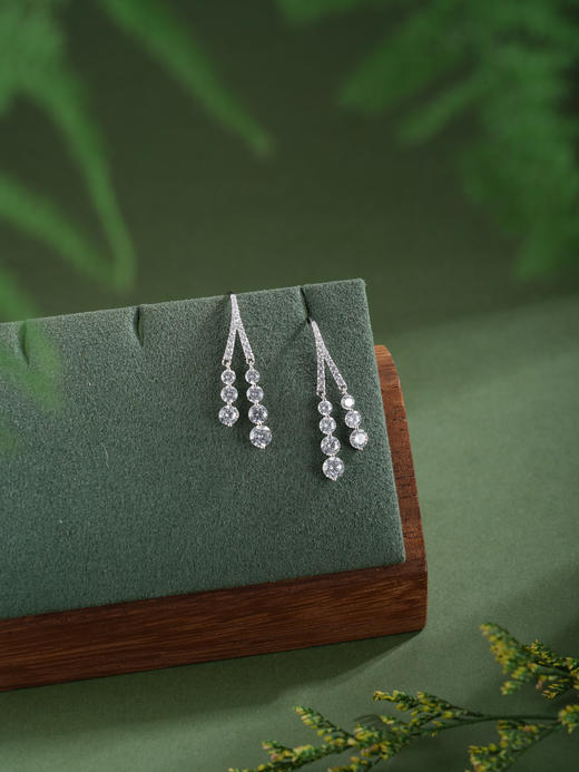 子佩集【露华清韵】银S925耳环【Z22279】时尚双流苏时尚2602 商品图3