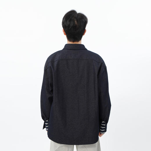 简约翻领设计基础长袖衬衫-纪念日百货门店同款168994627 商品图2