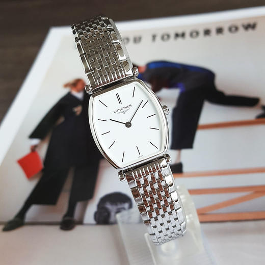 【95新】LONGINES 浪琴L4.205.4.11.6石英机芯22*24.5MM（女款）嘉岚系列精钢030226HS12 商品图3