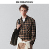 格纹磨毛衬衫外套 商品缩略图0