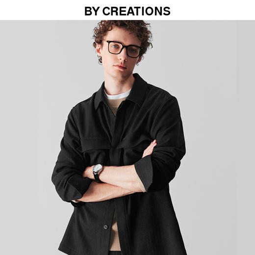 进口人字纹衬衫外套 商品图0