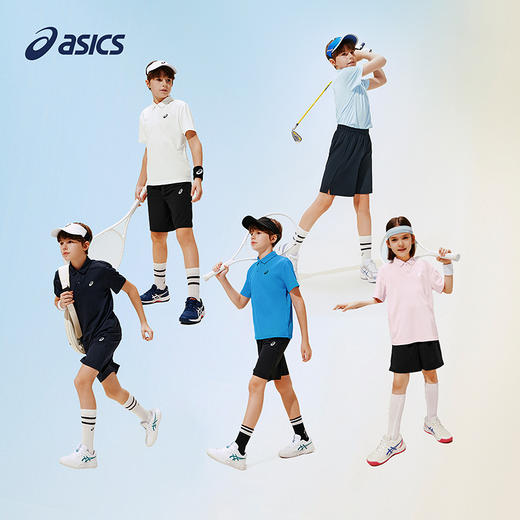 ASICS/亚瑟士儿童26年夏季新款吸湿速干运动弹力短袖polo针织套装 商品图4