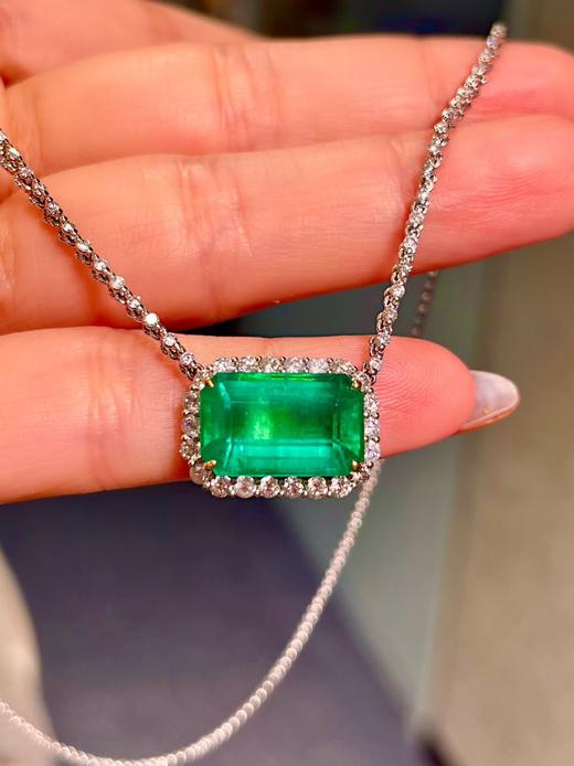5.45克拉刻面祖母绿项链 商品图1