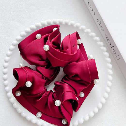 珍珠点缀质感立体边发圈-纪念日百货门店同款169895567 商品图3