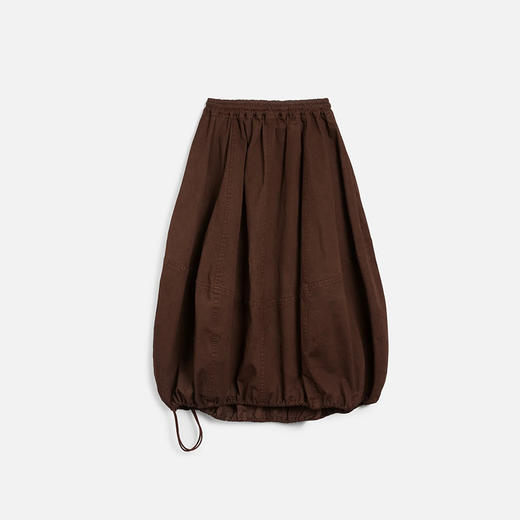 YMC PARACHUTE SKIRT 女装成衣染色莫代尔棉混纺廓形抽绳灯笼裙 商品图3