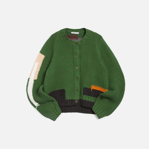 YMC ATOMIC CARDIGAN 女装手织拼接毛衣开衫 商品图3